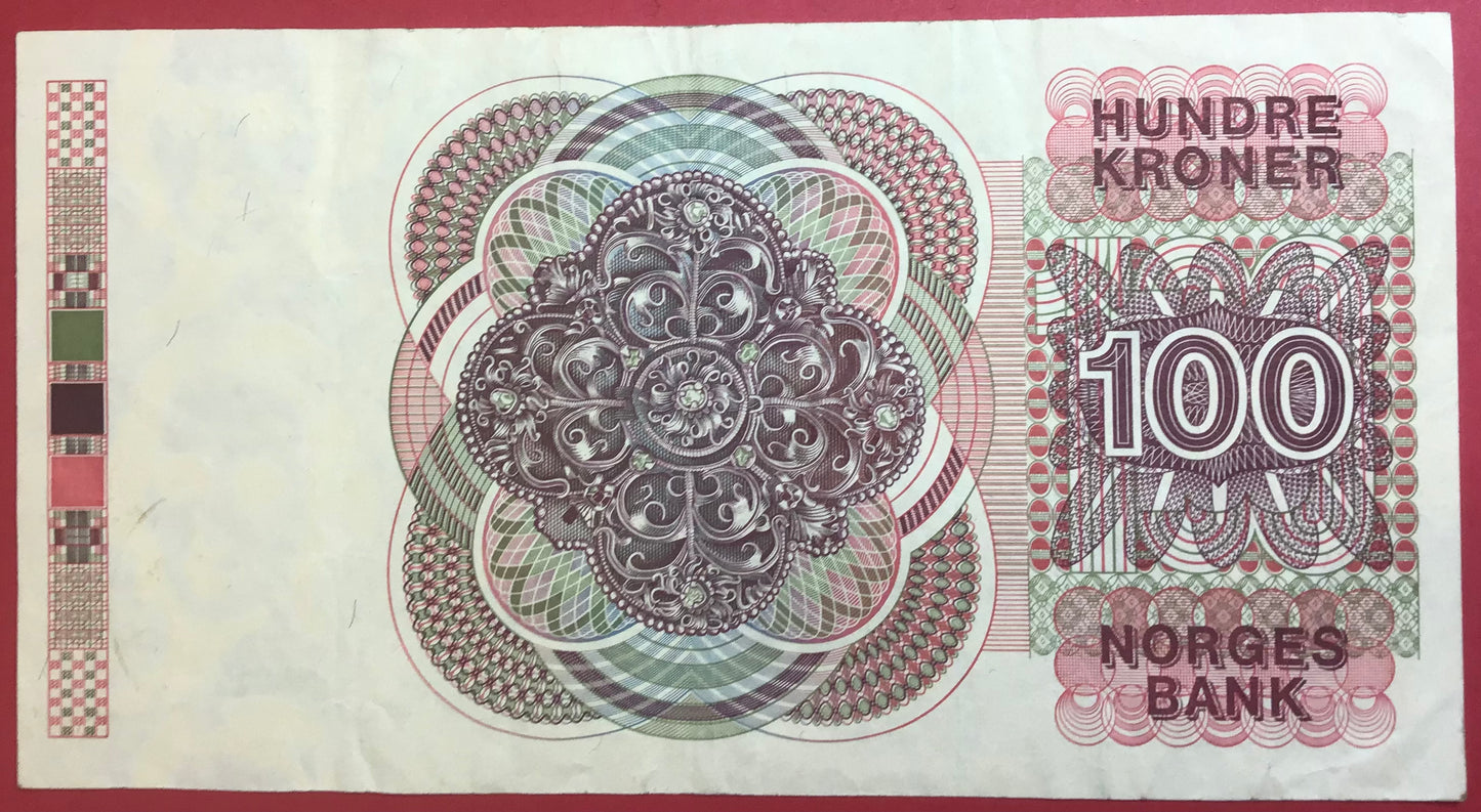 Norway - 100 Kroner 1993 P#43d Kvalitet 1+