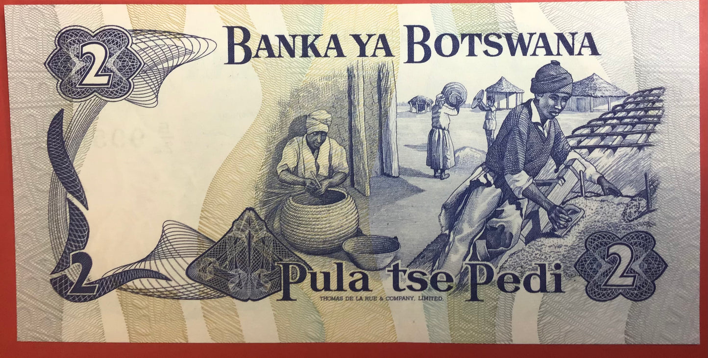 Botswana - 2 Pala (1982) P#7d Kvalitet 0