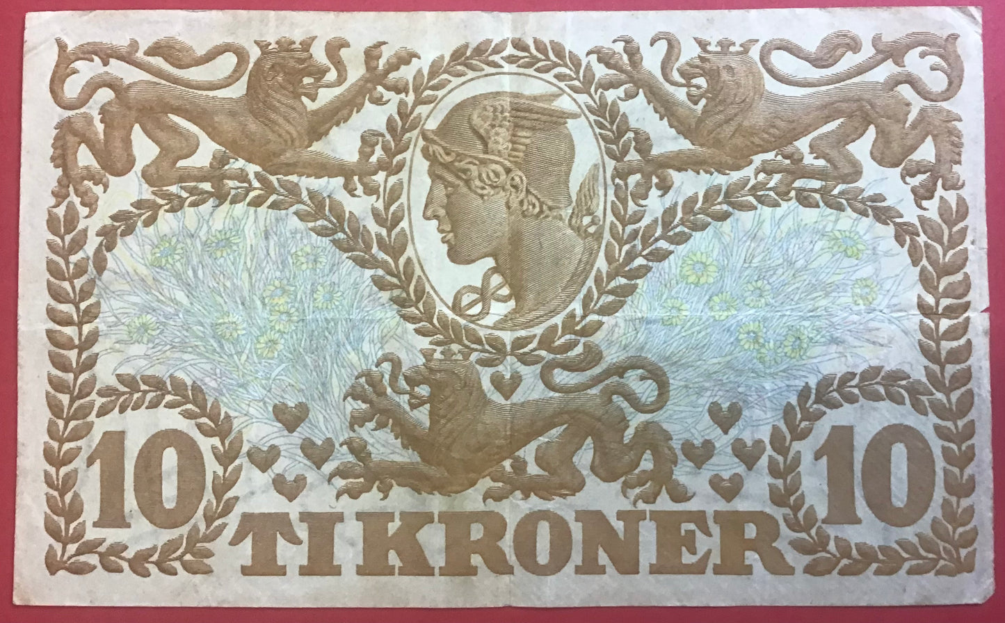 Danmark - 10 Kroner 1943 (V 1570913) Sieg#105 Kvalitet 1/1+