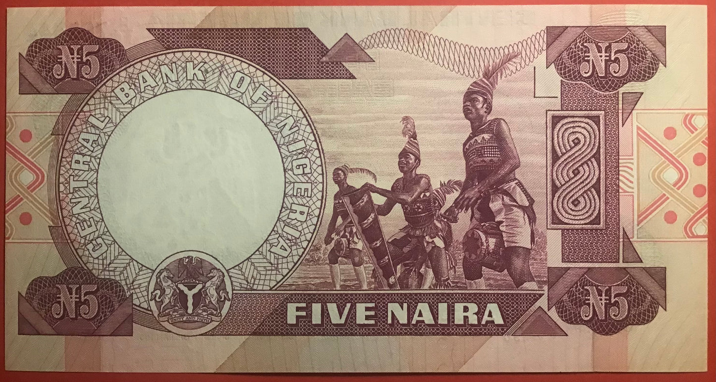Nigeria - 5 Naira 2005 P#24i Kvalitet 0