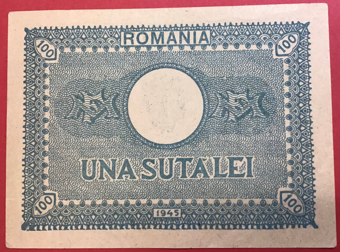Romania - 100 Lei 1945 P#78 Kvalitet 01