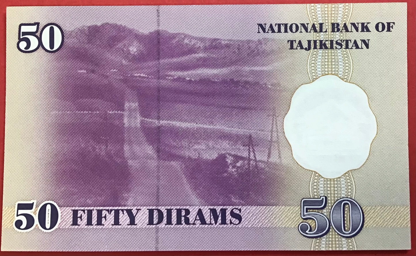 Tajikistan - 50 Diram 1999 P#13 Kvalitet 0