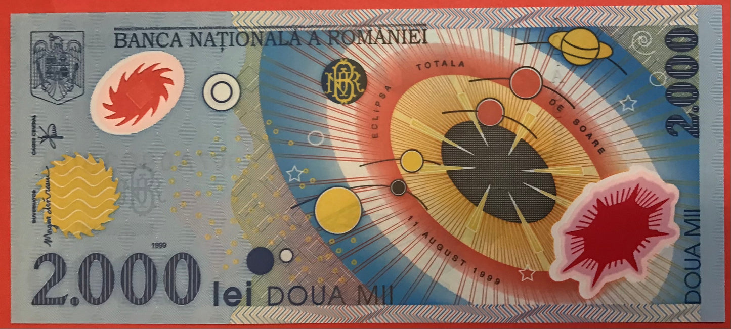 Romania - 2000 Lei 1999 P#111a Kvalitet 0