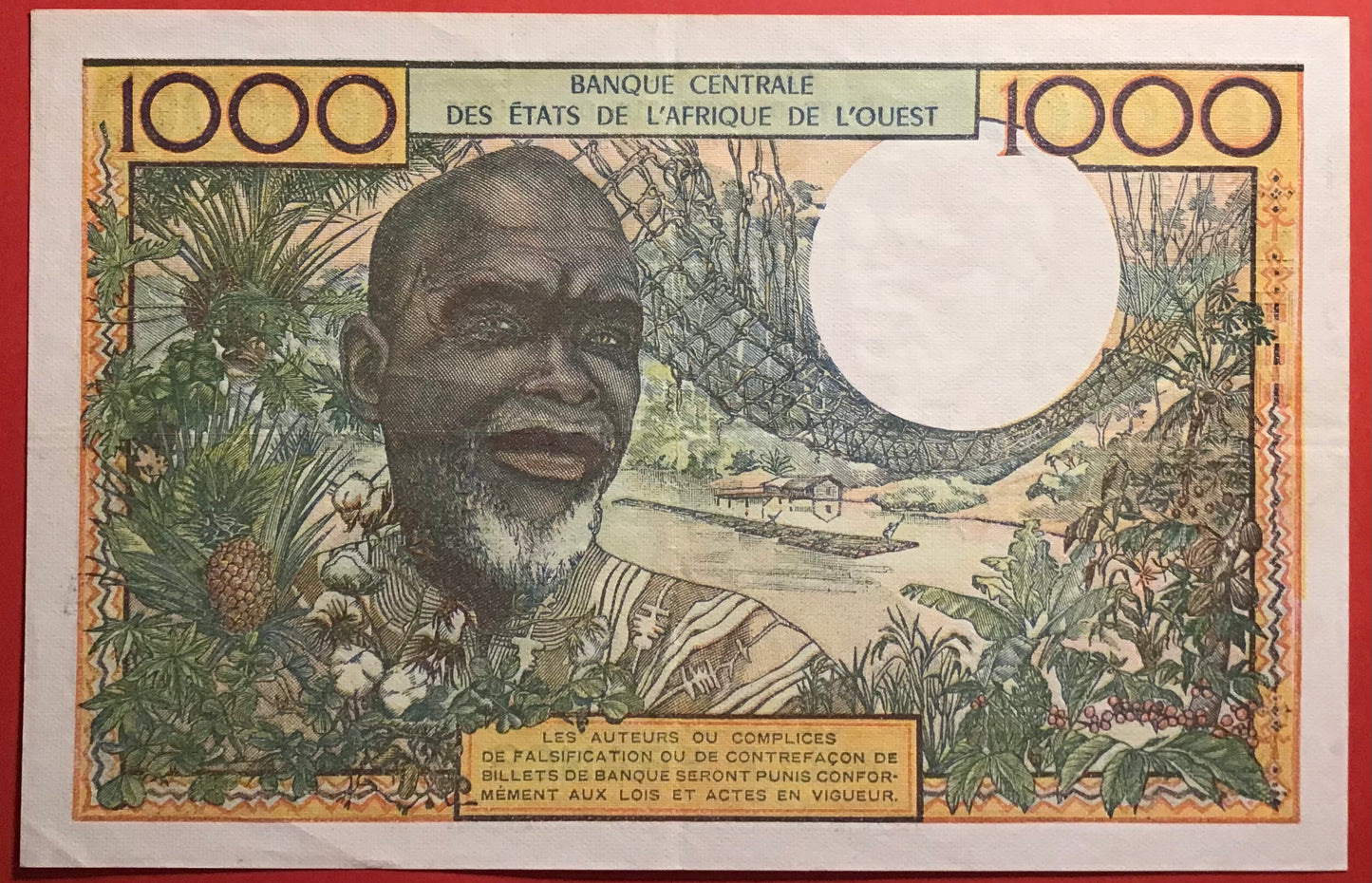 West African States/Senegal - 1000 Francs (1959-65) P#703Km Kvalitet 1+/01