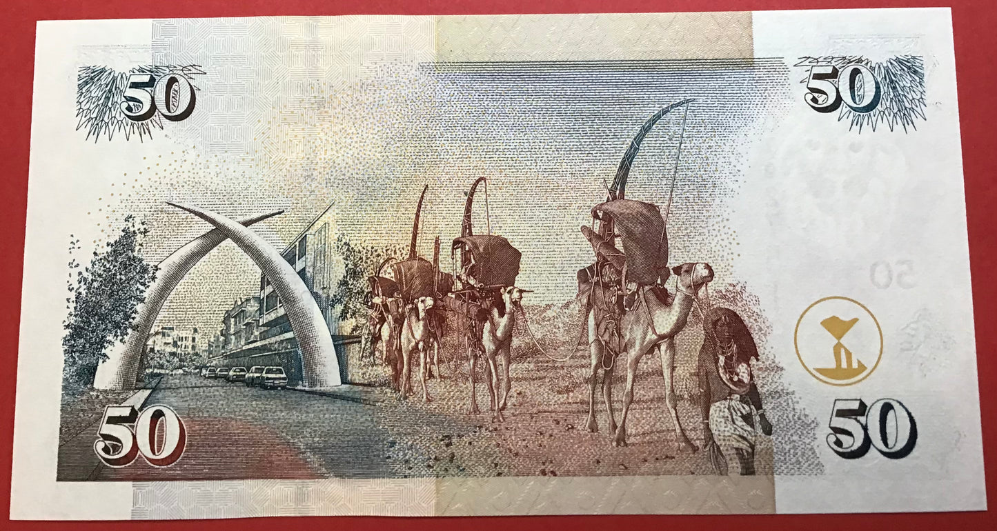 Kenya - 50 Shillings 2.2.2004 P#41b Kvalitet 0