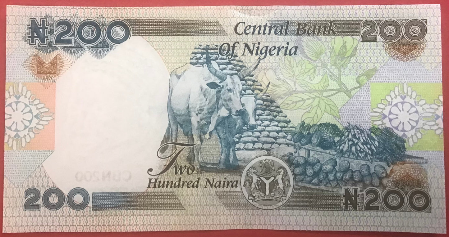 Nigeria - 200 Naira 2020 P#29 Kvalitet 01/0