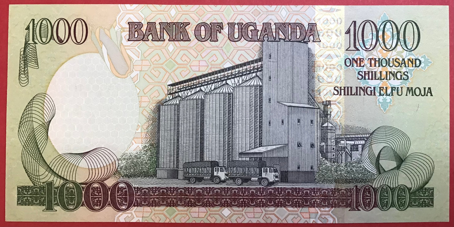 Uganda - 1000 Shillings 2005 P#43a Kvalitet 0