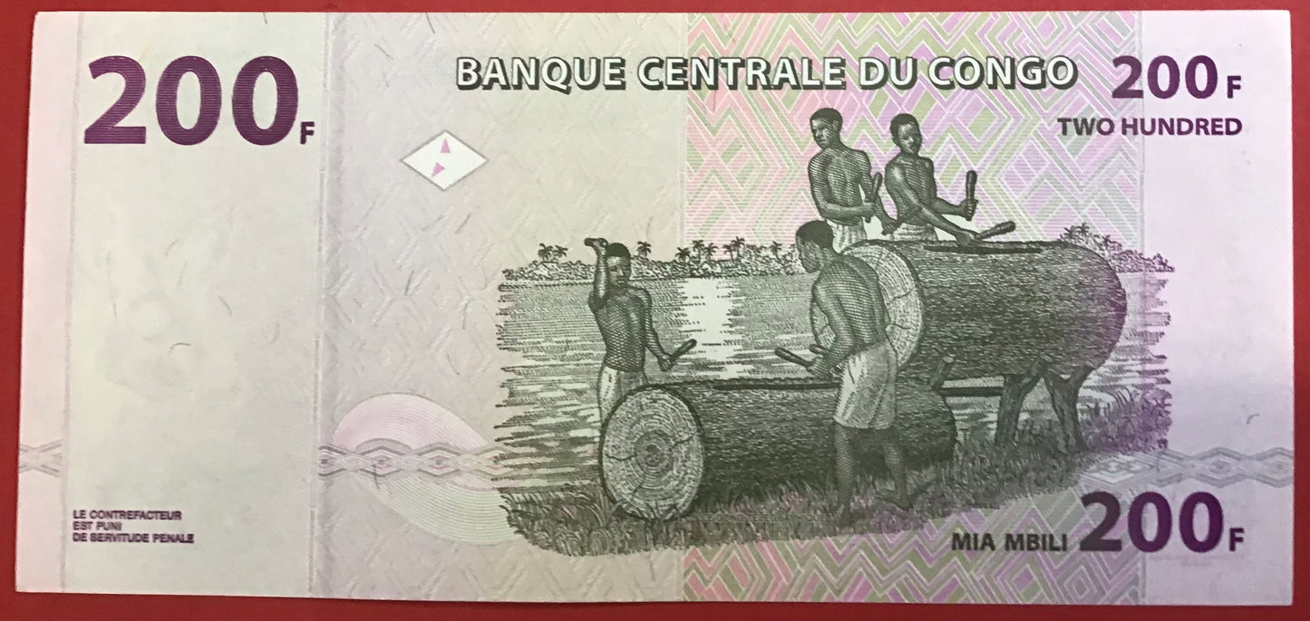 Congo Democratic Republic - 200 Francs 30.6.2013 P#99b Kvalitet 0