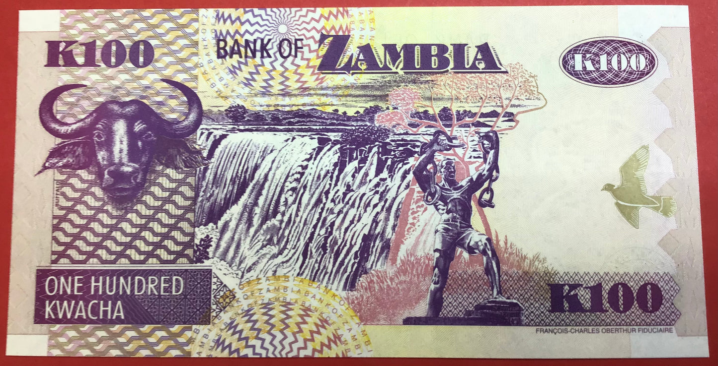 Zambia - 100 Kwacha 2006 P#38f Kvalitet 0