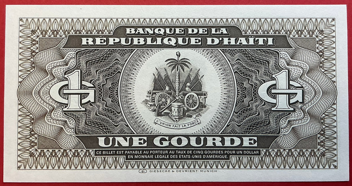 Haiti - 1 Gourde 1987 P#245a Kvalitet 0