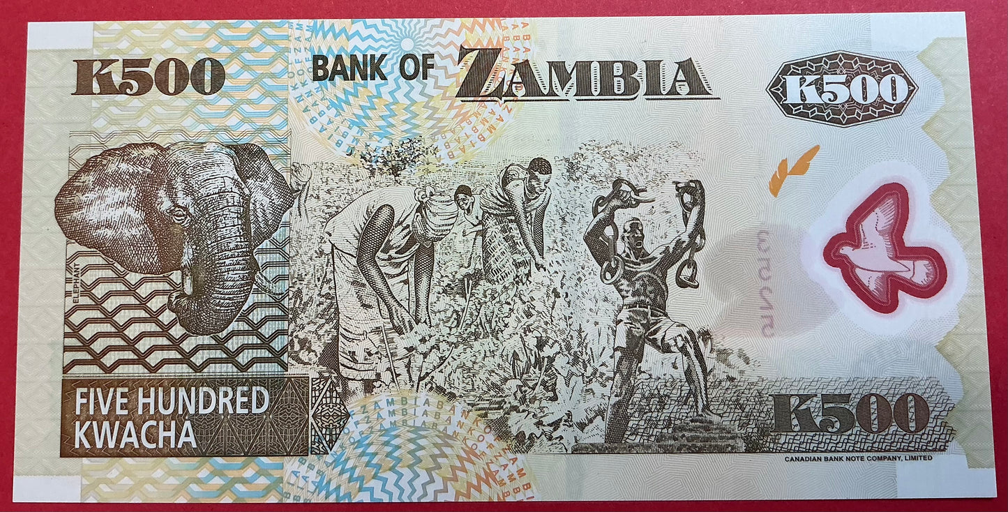 Zambia - 500 Kwacha 2003 P#43b Kvalitet 0