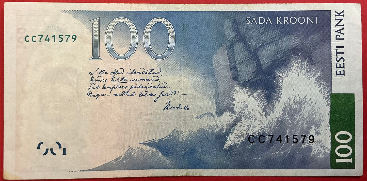 Estonia - 100 Krooni 1999 P#82a Kvalitet 1+