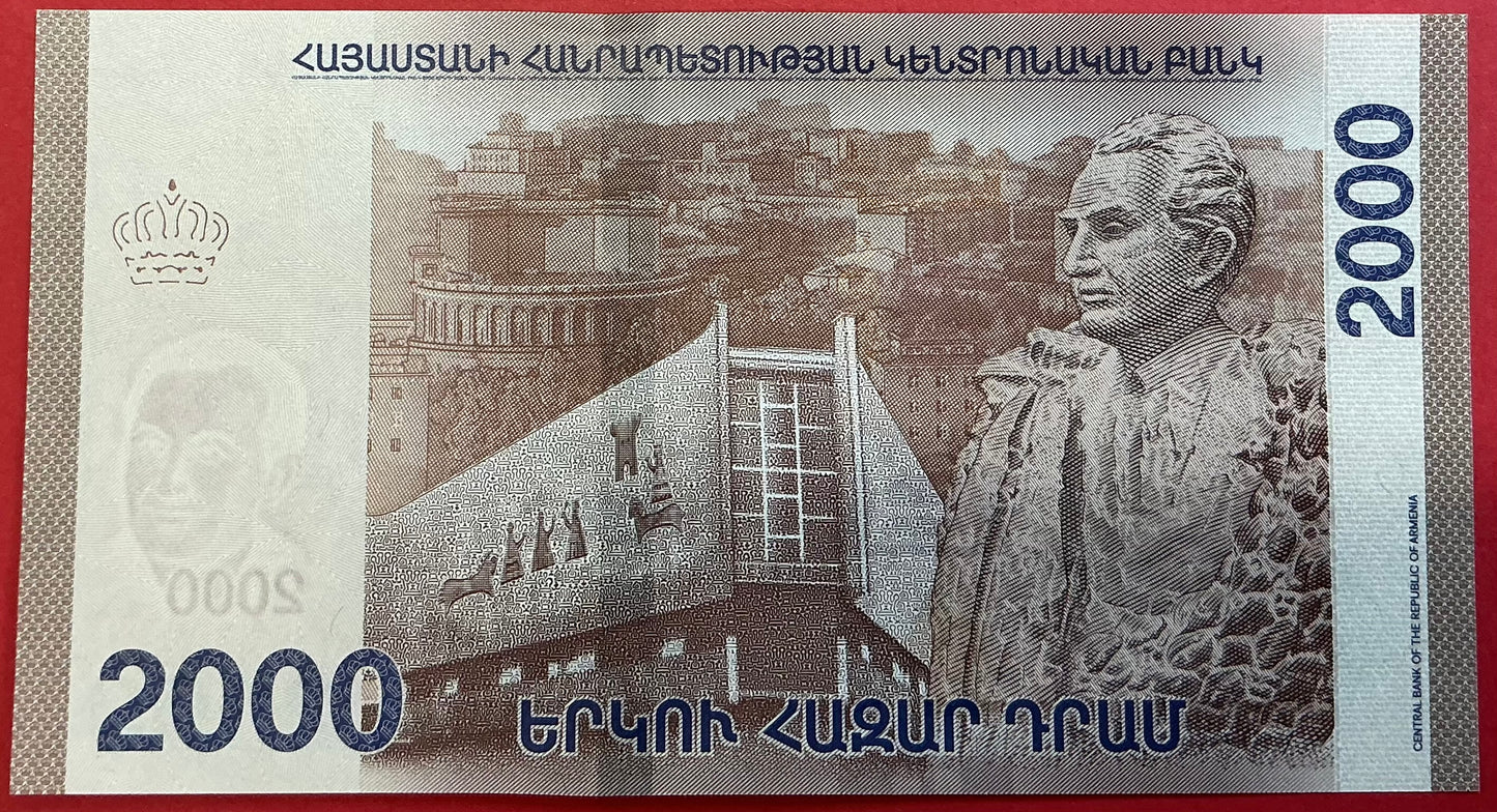 Armenia - 2000 Dram 2018 P#W62 Kvalitet 0