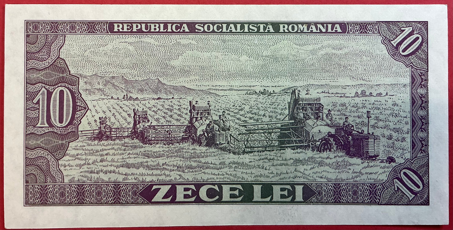 Romania - 10 Lei 1966 P#94a Kvalitet 01