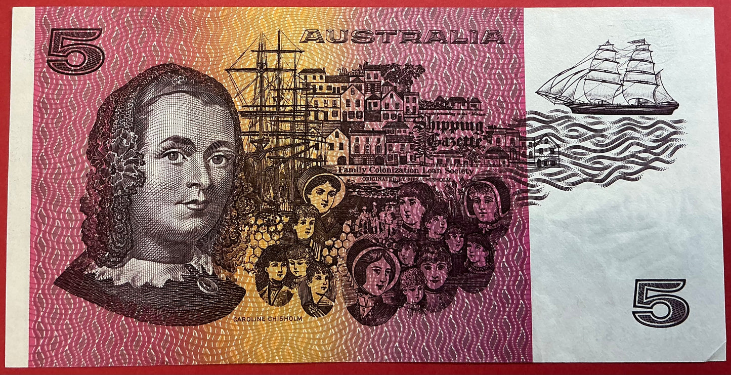 Australia - 5 Dollars 1985 P#44e Kvalitet 1+