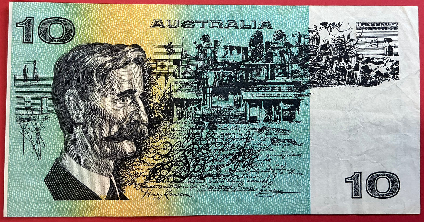 Australia - 10 Dollars 1985 P#45e Kvalitet 1/1+