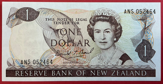 New Zealand - 1 Dollar (1989-92) P#169c Kvalitet 1+