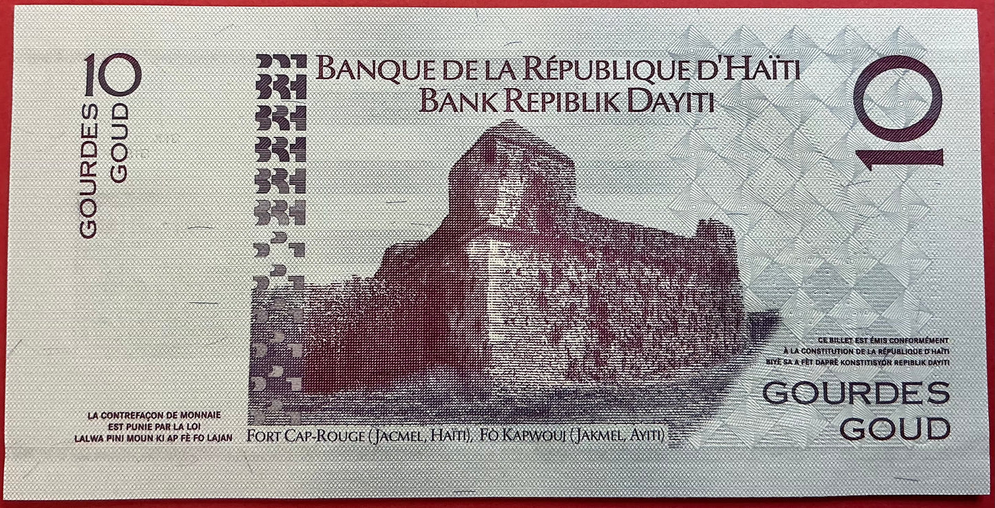 Haiti - 10 Gourdes 2004 P#272a Kvalitet 0