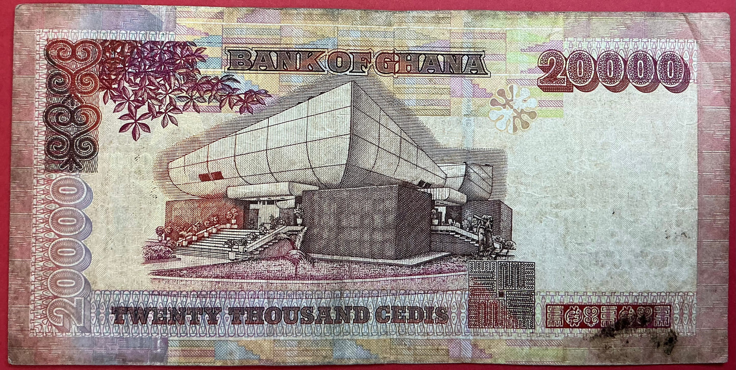 Ghana - 20.000 Cedis 4.8.2003 P#36b Kvalitet 1