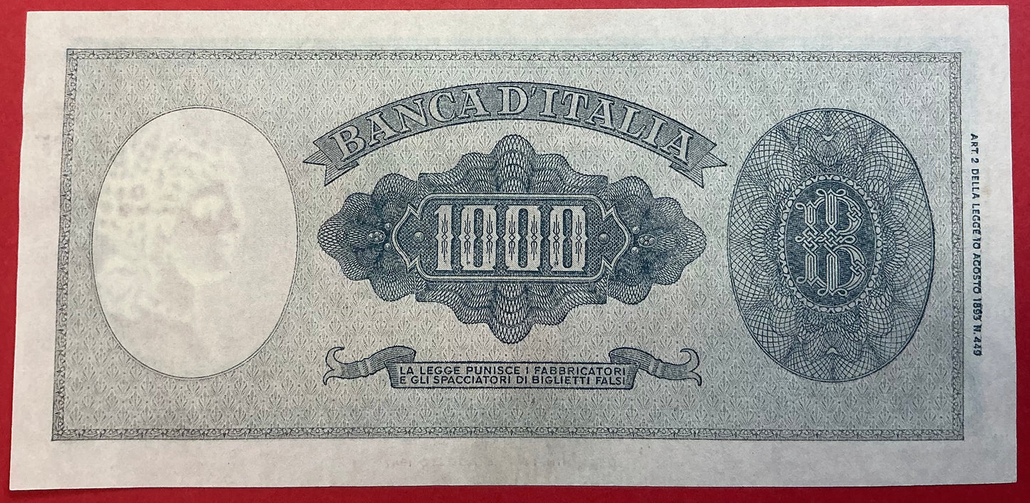 Italy - 1000 Lire 20.3.1947 P#83 Kvalitet 1+/01