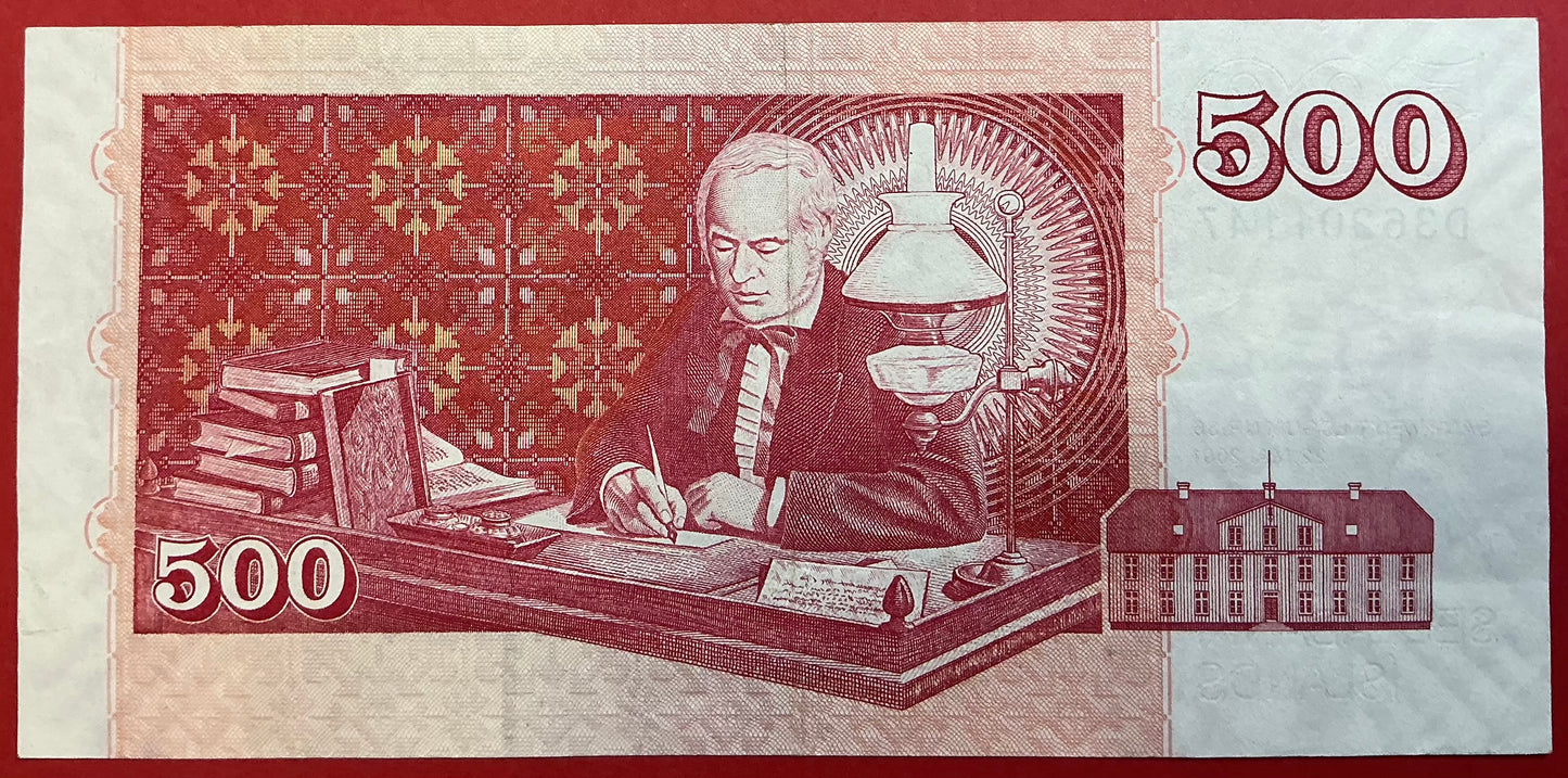 Iceland - 500 Krónur 22.5.2001 P#58 Kvalitet 1+
