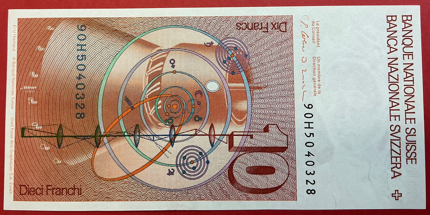 Switzerland - 10 Franken 1990 P#53h Kvalitet 0