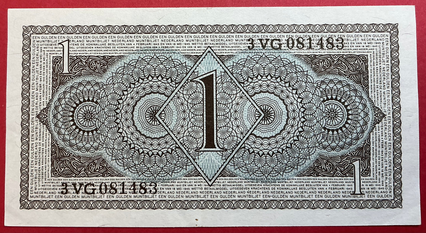 Netherlands - 1 Gulden 8.8.1949 P#72 Kvalitet 1+/01