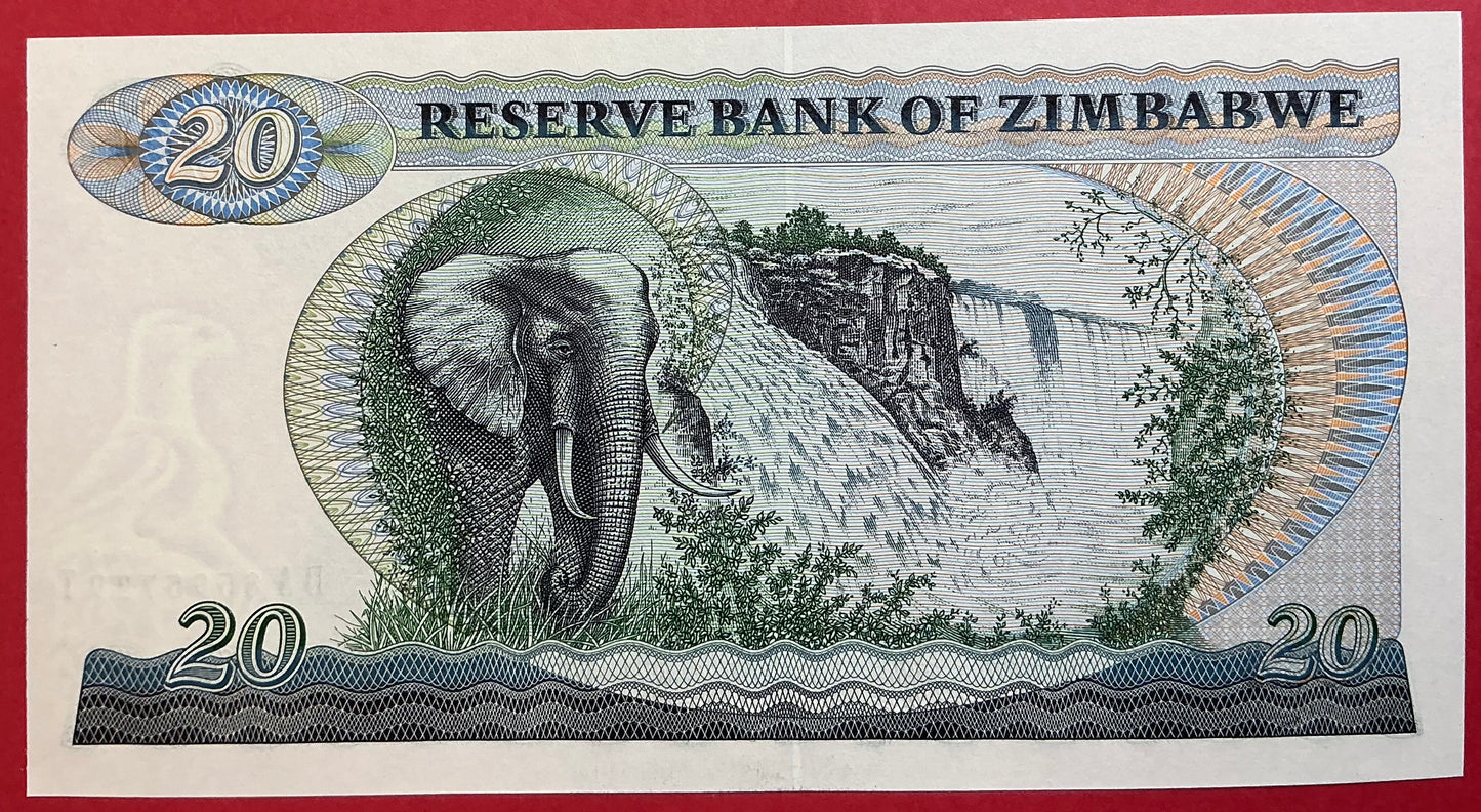 Zimbabwe - 20 Dollars 1983 P#4c Kvalitet 0