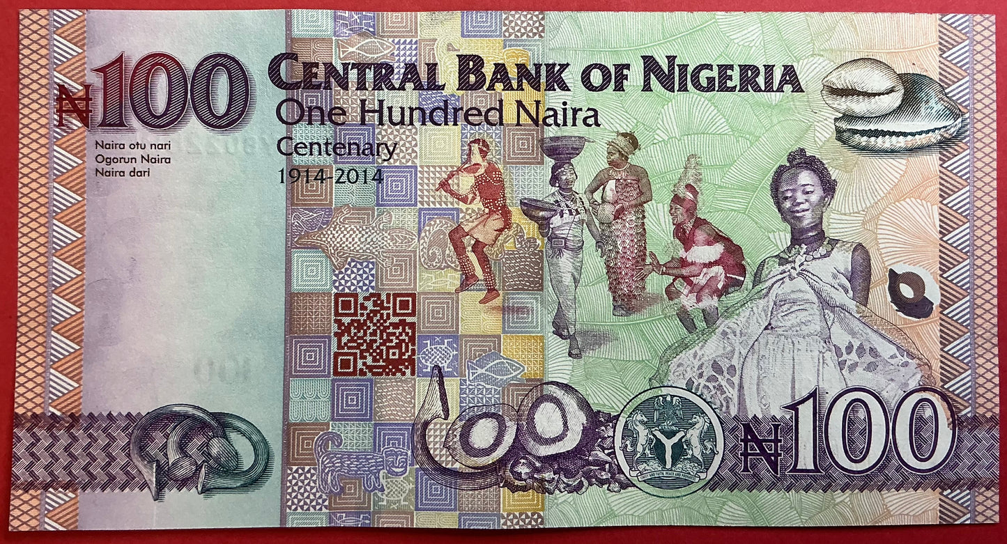 Nigeria - 100 Naira 2024 P#41 Kvalitet 01/0