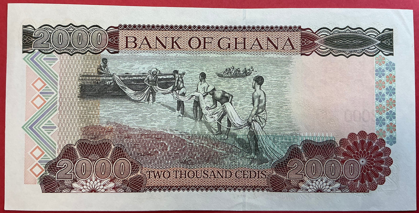 Ghana - 2000 Cedis 4.8.2003 P#33h Kvalitet 1+/01