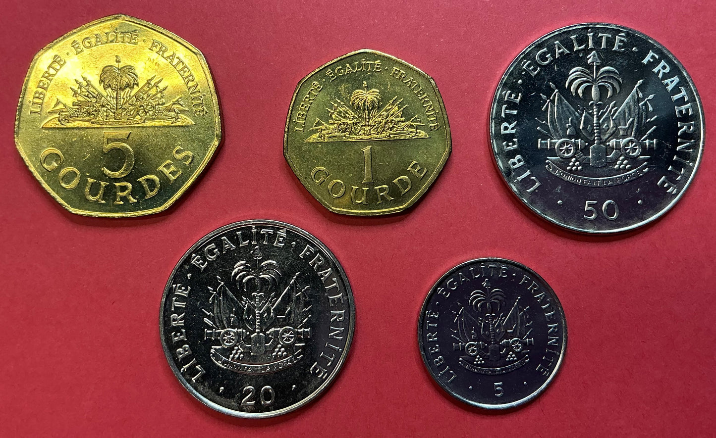 Haiti - 5 Different 1995 Type Set Unc.