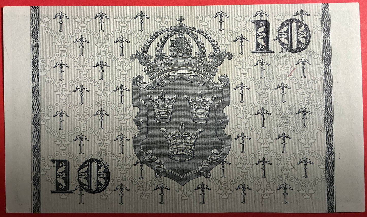 Sweden - 10 Kronor 1953 P#43a Kvalitet 01/0