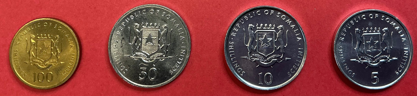 Somalia - 4 Different 2000-2002 Type Set Unc.