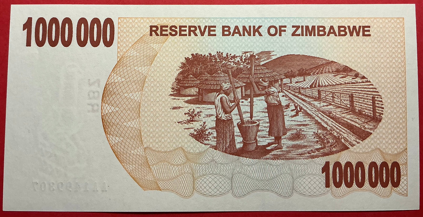 Zimbabwe - 1.000.000 Dollars 1.8.2006 P#53 Kvalitet 0