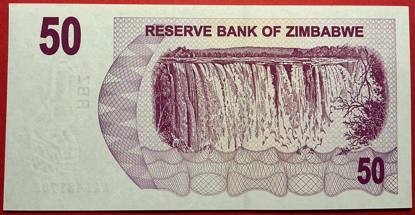 Zimbabwe - 50 Dollars 1.8.2006 P#41 Kvalitet 0