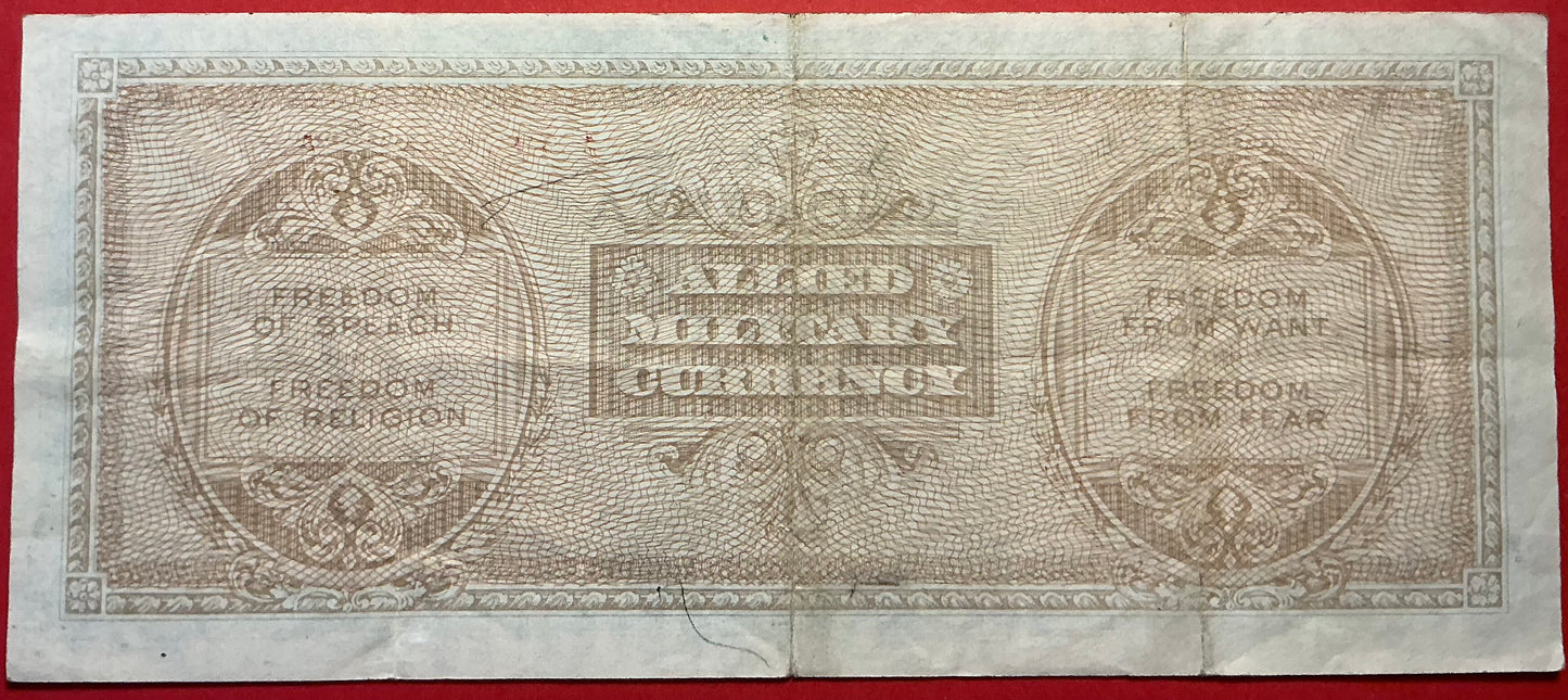 Italy/Allied Military Currency - 50 Lire 1943 P#M20a Kvalitet 1/1+