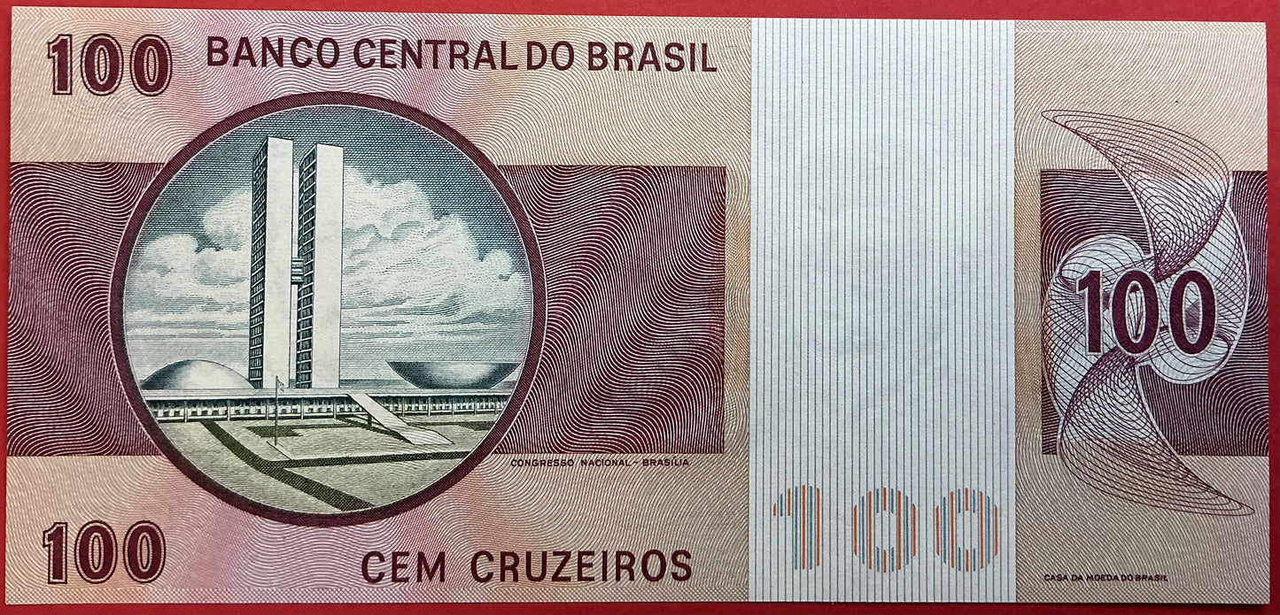 Brazil - 100 Cruzeiros 1981 P#195Ab Kvalitet 0