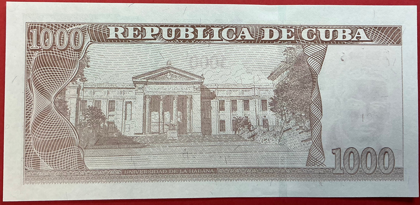 Cuba - 1000 Pesos 2025 P#W134 Kvalitet 01/0