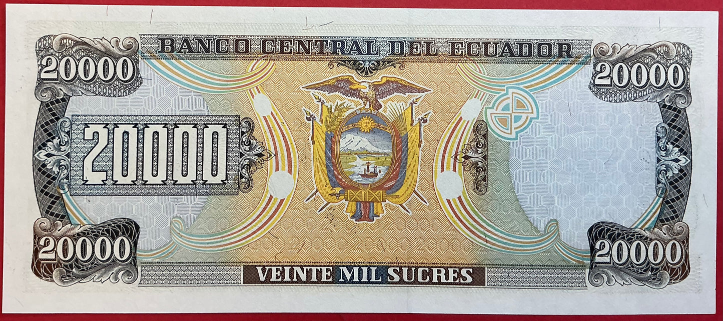 Ecuador - 20.000 Sucres 12.7.1999 P#129 Kvalitet 0