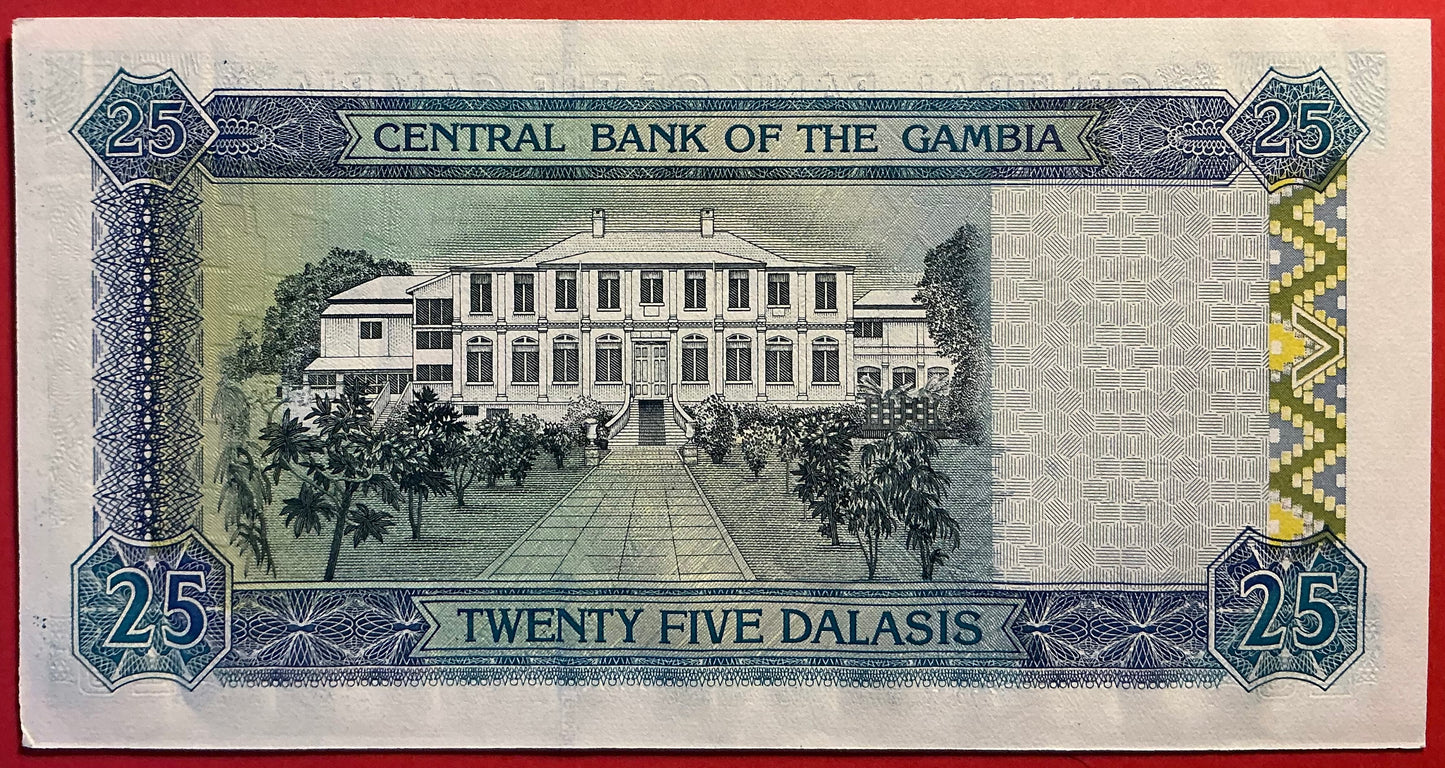 Gambia -25 Dalasis (2001-05) P#22a Kvalitet 01