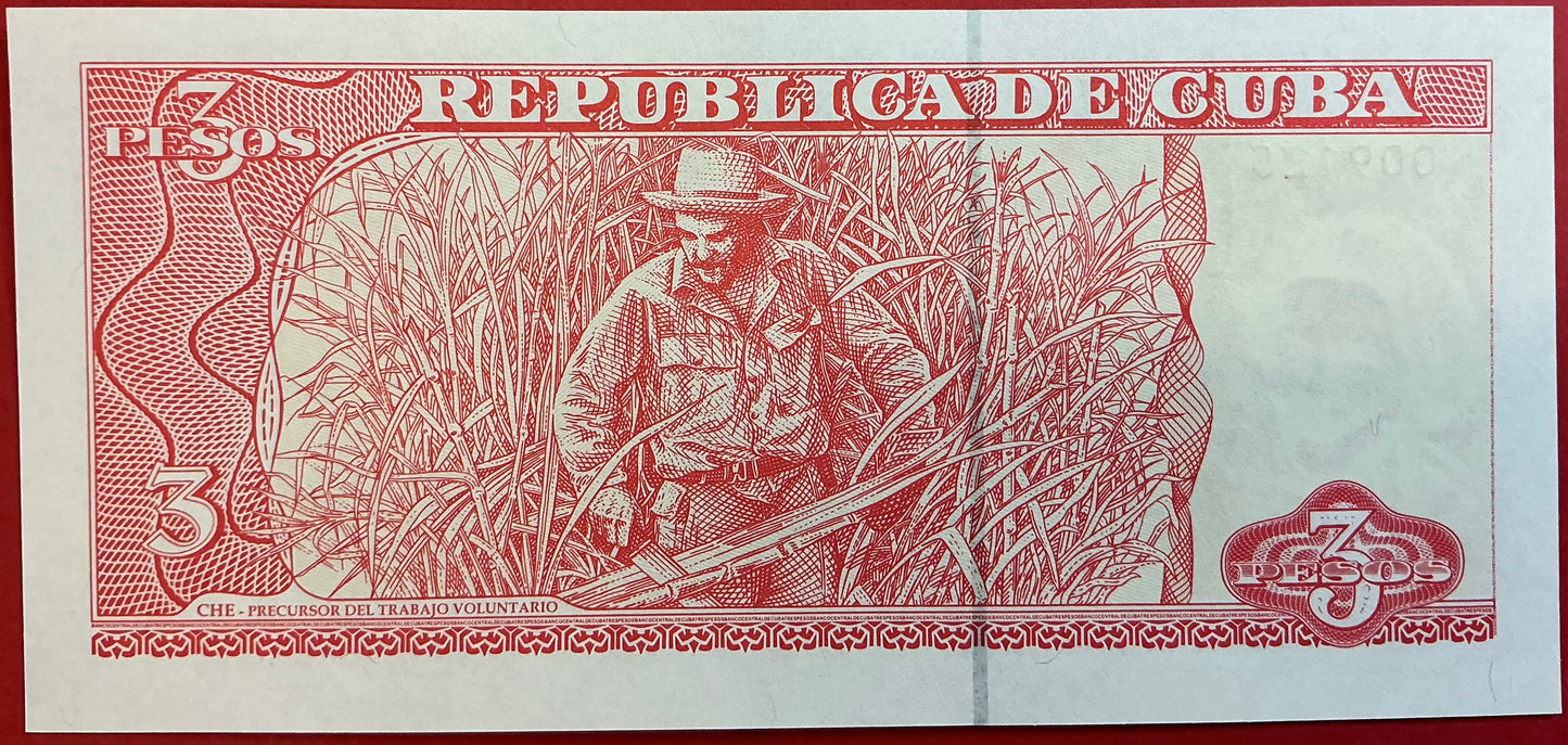 Cuba - 3 Pesos 2005 P#127b Kvalitet 0