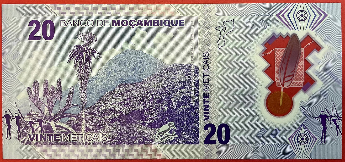 Mozambique - 20 Meticais 16.6.2024 PW155 Kvalitet 0