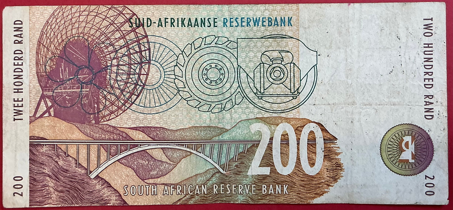 South Africa - 200 Rand (1994) P#127a Kvalitet 1
