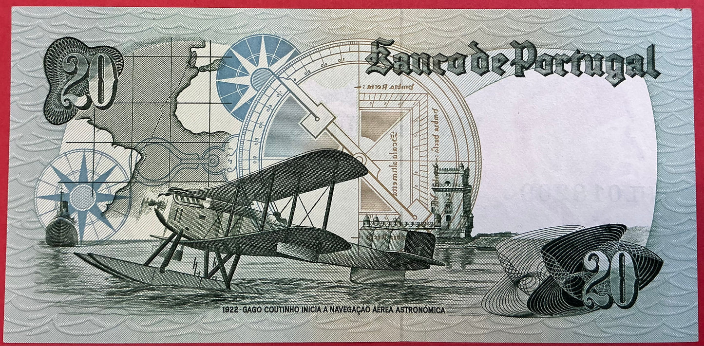 Portugal - 20 Escudos 4.10.1978 P#176b Kvalitet 01/0