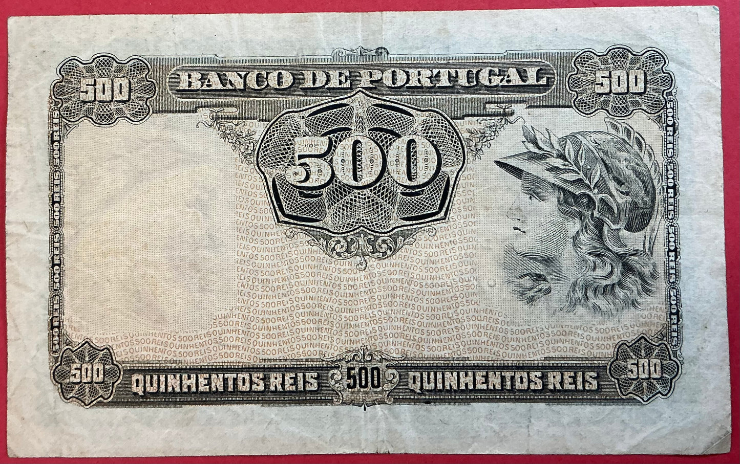 Portugal - 500 Reis 27.12.1904 P#105a Kvalitet 1