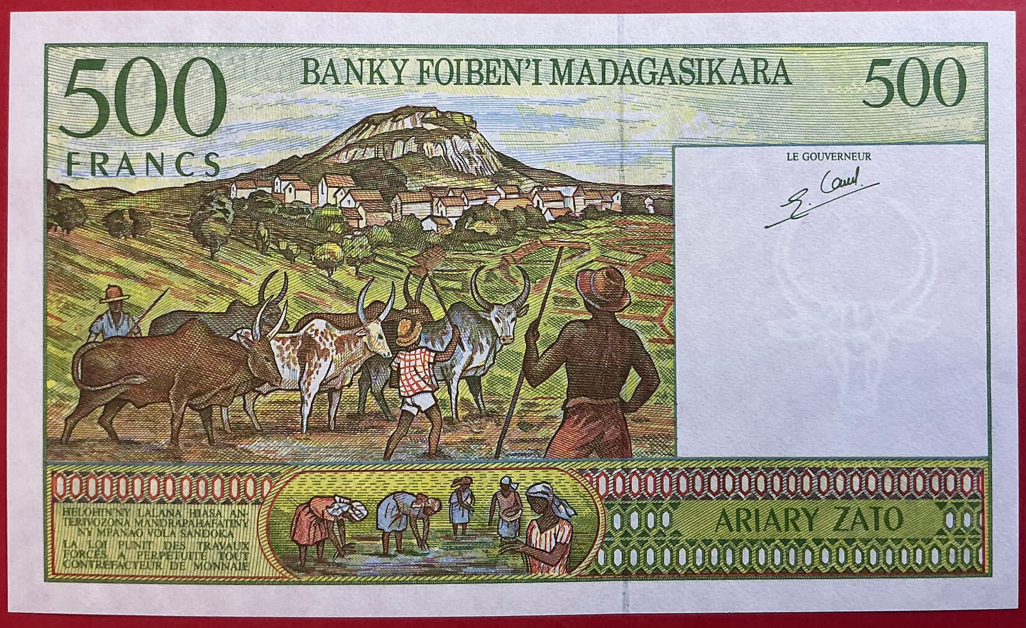 Madagascar - 500 Francs (1994) P#75b Kvalitet 0