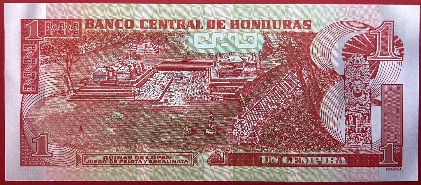Honduras - 1 Lempira 7.4.2022 P#96 Kvalitet 0