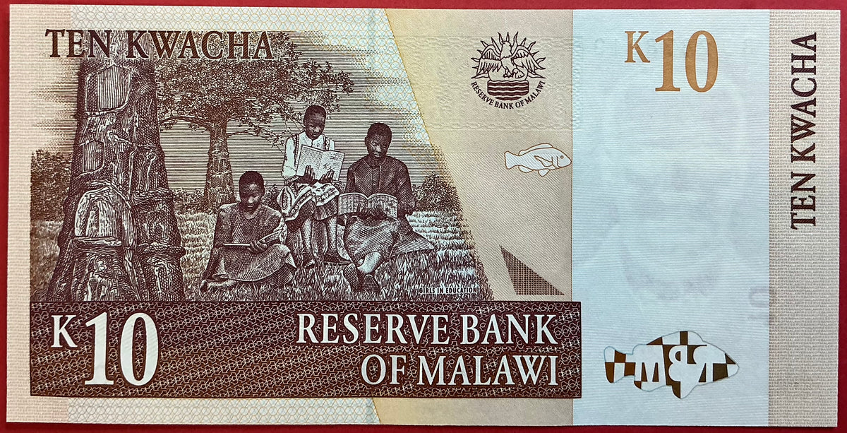 Malawi - 10 Kwacha 1.6.2004 P#51 Kvalitet 0