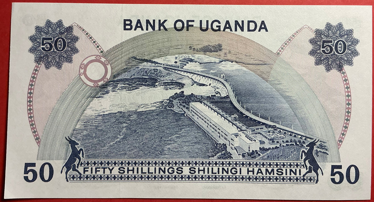 Uganda - 50 Shillings (1973) P#8c Kvalitet 0