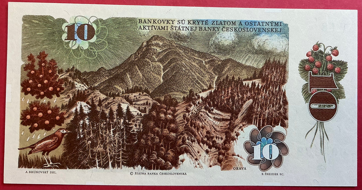 Czechoslovakia - 10 Korun 1986 P#94b Kvalitet 0